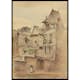 Poster Gallerix Street Scene With Medieval Houses By Arnold W. Brunner
