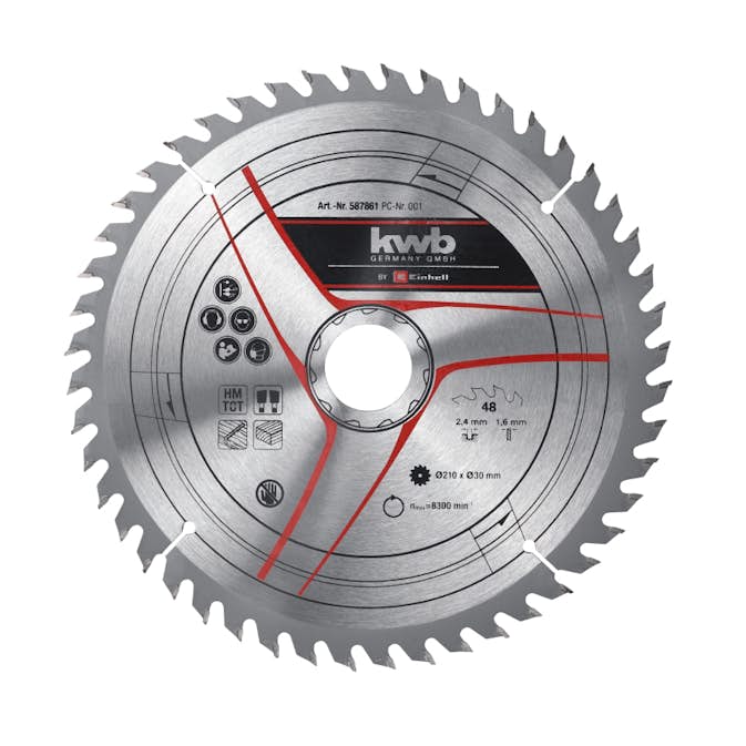 Cirkelsågklinga KWB Ø210x30 T48