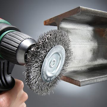 Hjulborste KWB HSS-Ståltråd Vågformad