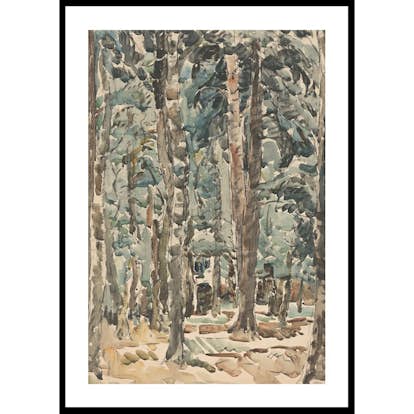 Poster Gallerix Bosgezicht By Wilhelmus Johannes Steenhoff