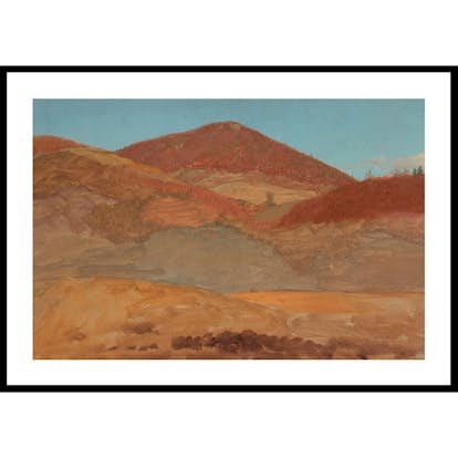 Poster Gallerix Drawing Hilly Landscape Autumn By Frederic Edwin Church