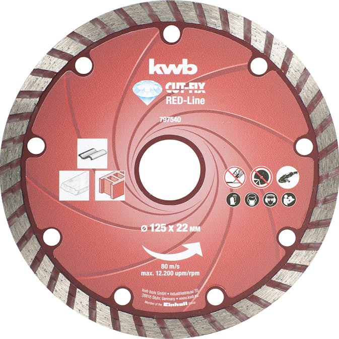 Diamantskiva KWB Red Line Ø125 mm