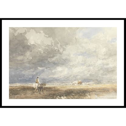 Poster Gallerix Going To The Hayfield By David Cox