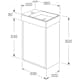 Tvättställsskåp Gustavsberg Artic Small 33 cm