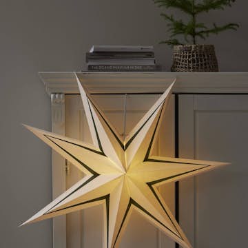 Adventsstjärna Star Trading Stripe Papperstjärna 80 cm