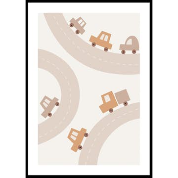 Poster Gallerix Cars And Roads