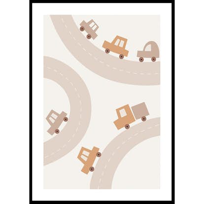 Poster Gallerix Cars And Roads