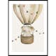 Poster Gallerix Elephant In Hot Air Balloon