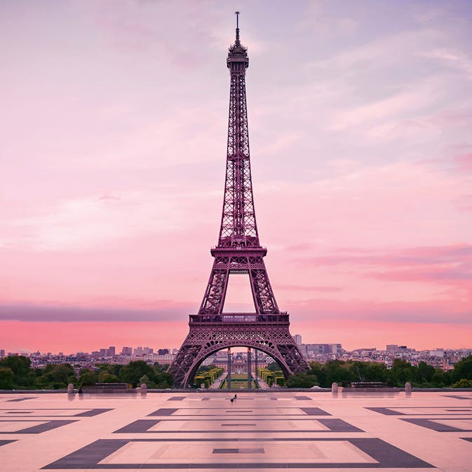 Tapet Idealdecor Eiffel Tower At Sunset