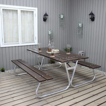 Picknickbord Baltic Garden Stabil Utan Ryggstöd