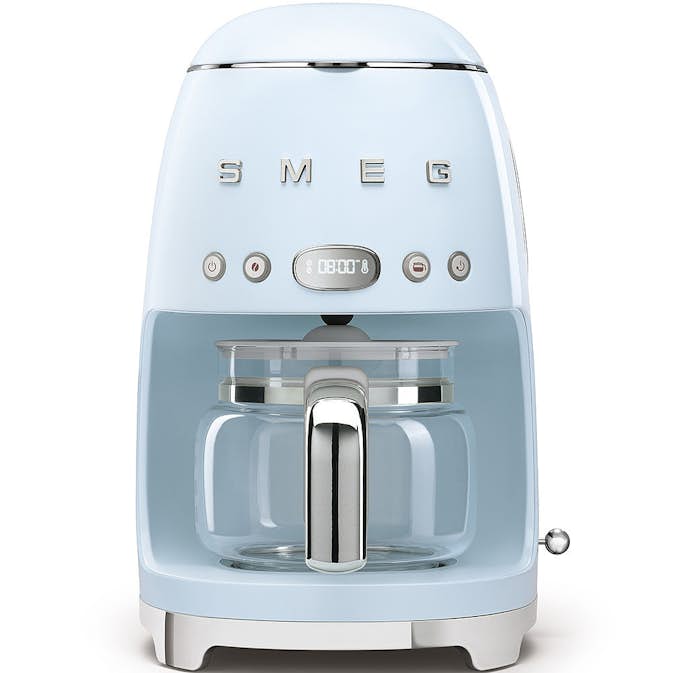 Kaffebryggare Smeg DCF02PBEU Pastellblå Retrostil för Modernt Kök