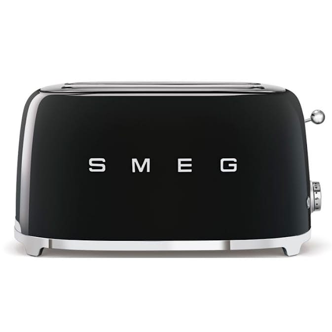 Brödrost Smeg TSF02BLEU Svart Retro Design med Extra Breda Fack