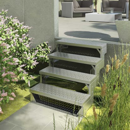 Trädgårdstrappa Dolle Gardentop utan Räcke