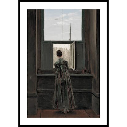 Poster Gallerix Frau Am Fenster By Caspar David Friedrich