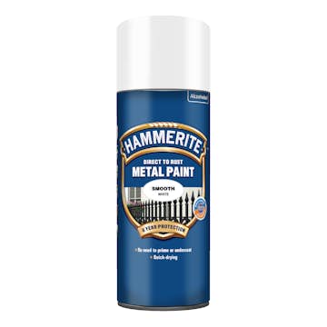 Rostskyddsfärg Hammerite Slätlack Vit Spray 400ml