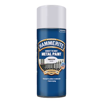 Rostskyddsfärg Hammerite Slätlack Silver Spray 400ml