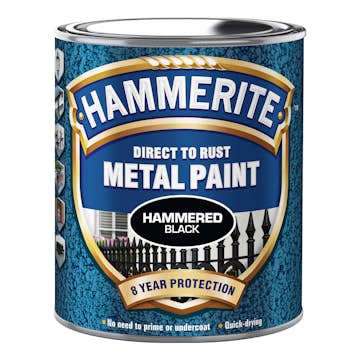 Rostskyddsfärg Hammerite Hammarlack Svart 2,5L