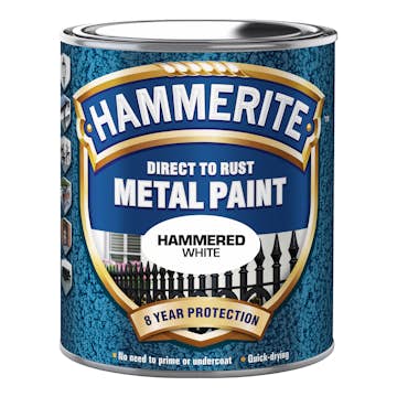 Rostskyddsfärg Hammerite Hammarlack Gråvit 250ml