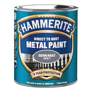 Rostskyddsfärg Hammerite Semimat Finish Grå 750ml