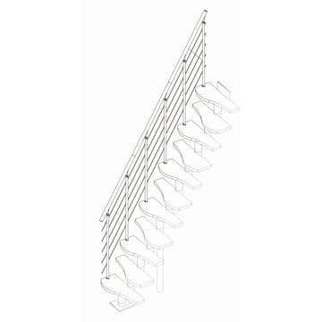 Extra Räcke Dolle Shape6 Komplett Ek Lack