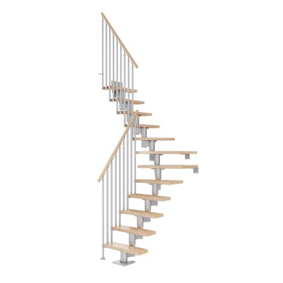 Spartrappa Dolle Dublin Bok Steg 1/4 Svängd Classic III Räcke