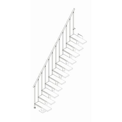 Extra Räcke Dolle Classic II Komplett Ek Vit Oljad