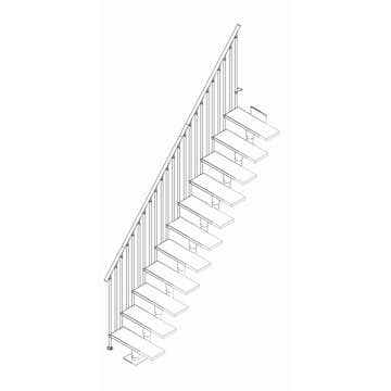 Extra Räcke Dolle Classic III Komplett Ek Vit Oljad