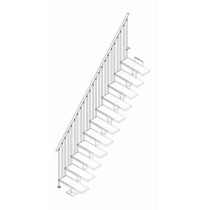 Extra Räcke Dolle Classic III Komplett Ek Vit Oljad