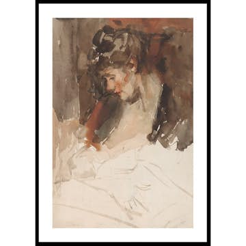 Poster Gallerix De Vrouw Van Wilhelmus Johannes Steenhoff Met Haar Kind Aan De Borst By Willem Steenhoff