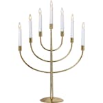 Adventsljusstake Star Trading Titus Mässingfärgad 7-Armad, 3-pack