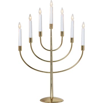 Adventsljusstake Star Trading Titus Mässingfärgad 7-Armad, 3-pack