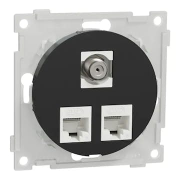 Vägguttag Elko One Modularuttag Infälld RJ45 Cat.6 UTP