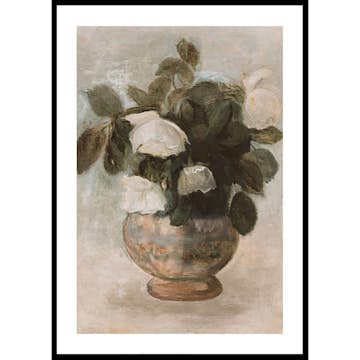 Poster Gallerix Białe Róże By Tadeusz Makowski