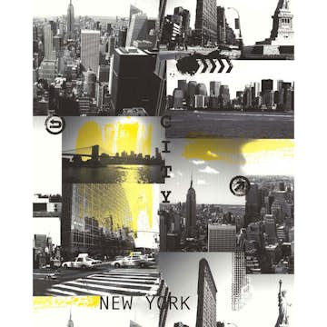 Tapet Lutéce New York City Jaune 51161502