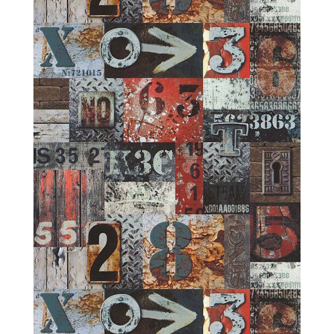 Tapet Lutéce Lettrage Rouge 51171510