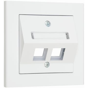 Centrumplatta Malmbergs Optima Vinkl 2-V Vit