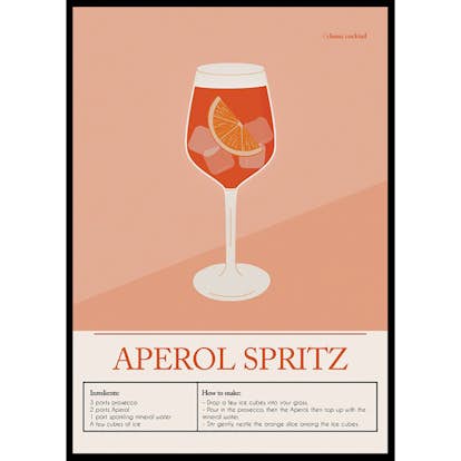 Poster Gallerix Aperol Spritz Cocktail
