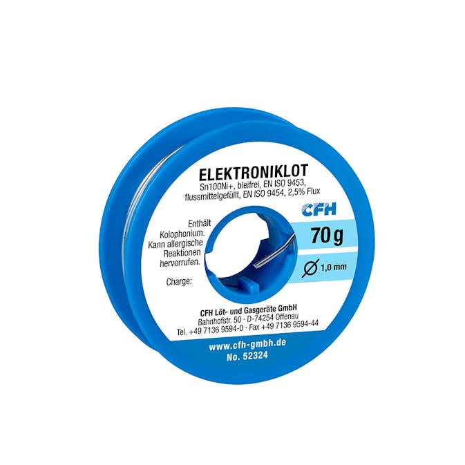 Lödtråd CFH Electronic EL 324 lead-free 70g