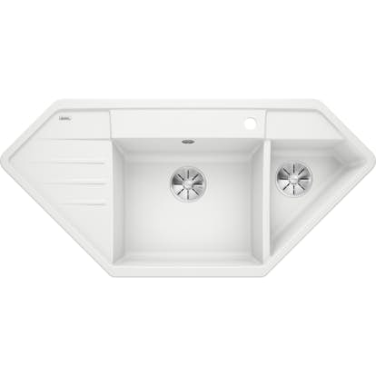 Hörndiskbänk Blanco Lexa 9 E InFino