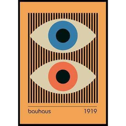 Poster Gallerix Bauhaus Eyes No1