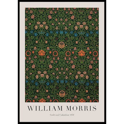Poster Gallerix William Morris Violet And Columbine 1876