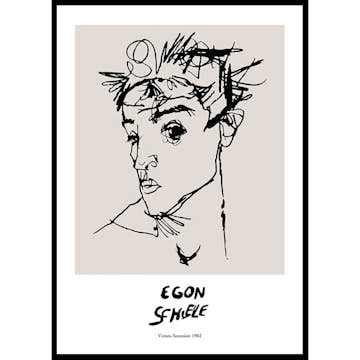 Poster Gallerix Egon Schiele Self Portrait