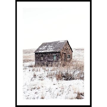 Poster Gallerix Sandhills Cabin In Snow