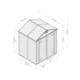 Skjul Canopia by Palram Skylight Pent 2,8 m²