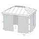 Gardin Canopia by Palram 4-Pack Till Dallas Paviljong 4,2x4,8 m