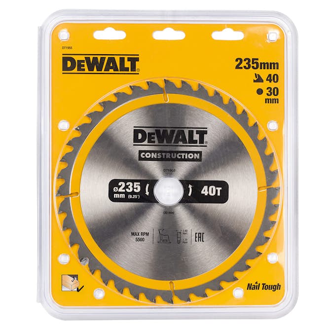 Cirkelsågblad DeWalt DT1955-QZ 235X30 mm 40T