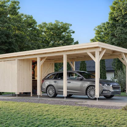 Förråd Palmako 5,8 m2 tillbehör till Carport Karl