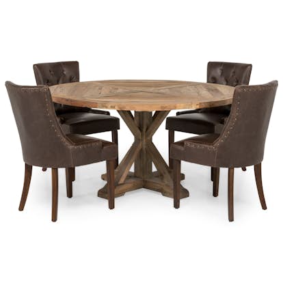 Matgrupp In Living Lyon 150 cm Rund med 4 Tuva Fåtölj