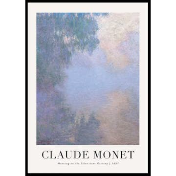 Poster Gallerix Morning On The Seine 1897 By Claude Monet