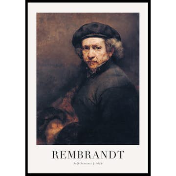 Poster Gallerix Self-Portrait 1659 By Rembrandt